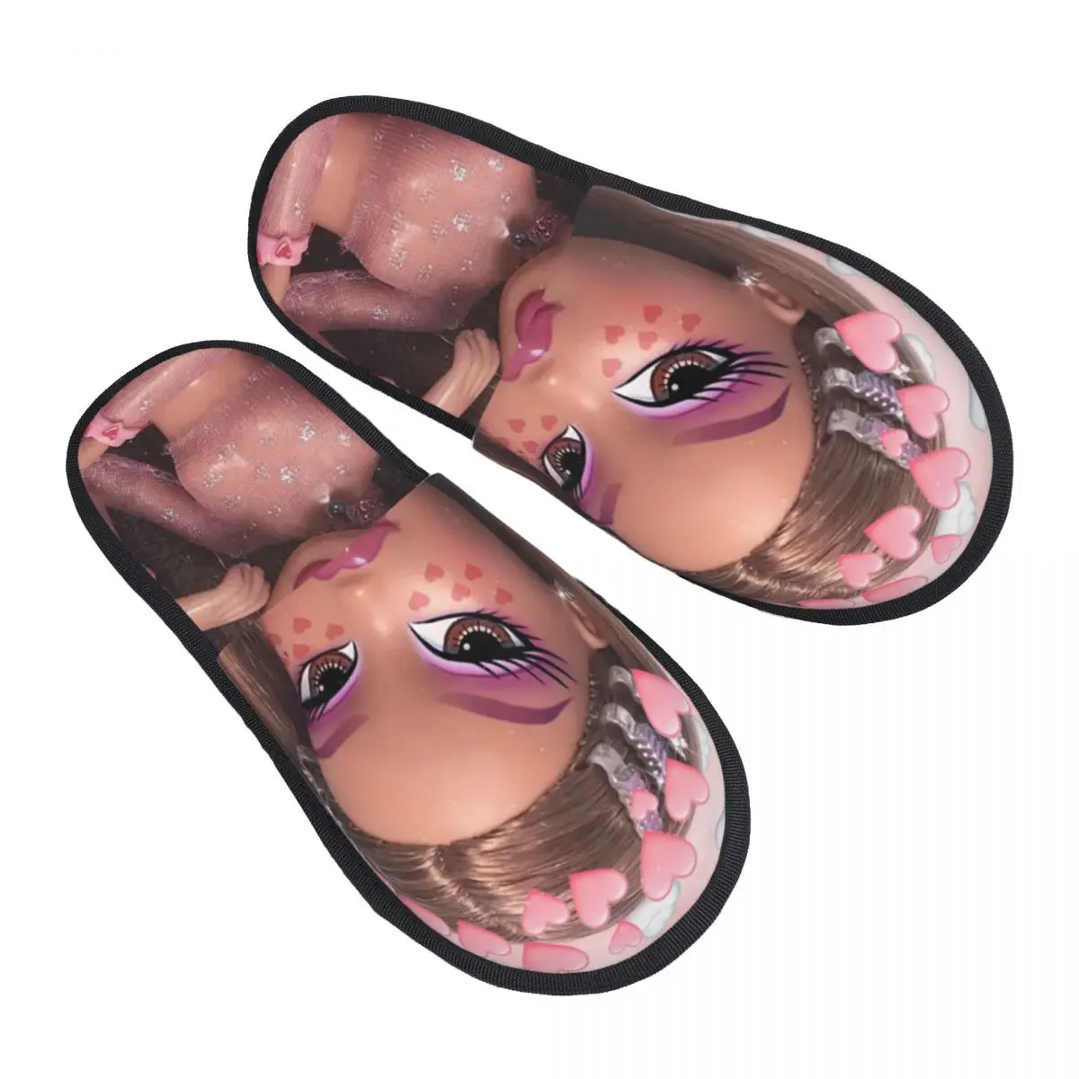 

Bratz Rock Angelz Lovely Doll Soft Scuff Memory Foam Slippers Women Cartoon Manga Anime Hotel House Shoes