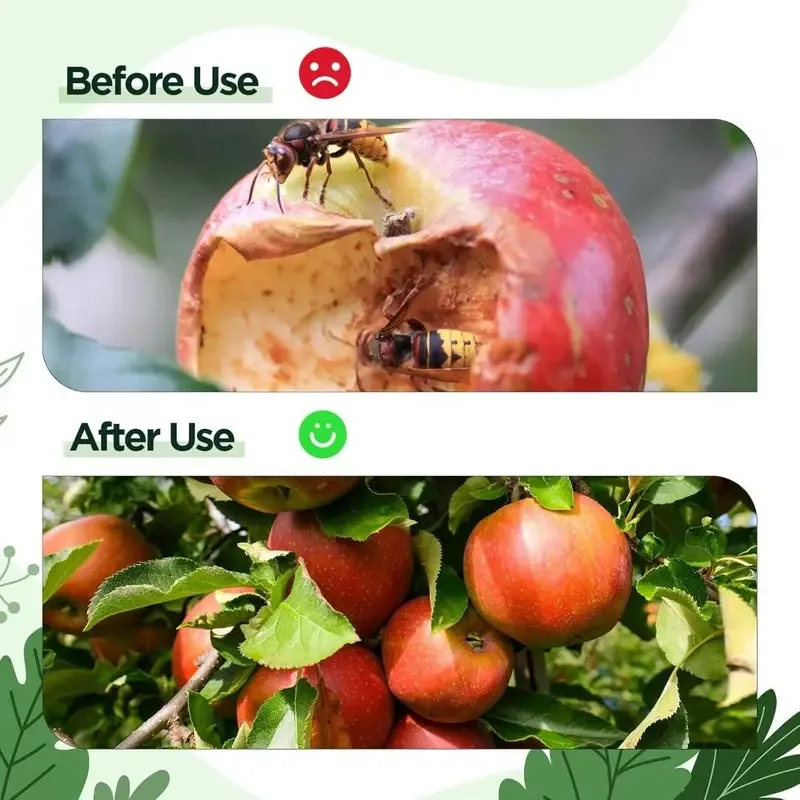 TOPLIVING Hot Reusable Wasp Traps Transparent Convenient Hang Hanging Bee Traps Fly Bee Killer For Indoor Outdoor