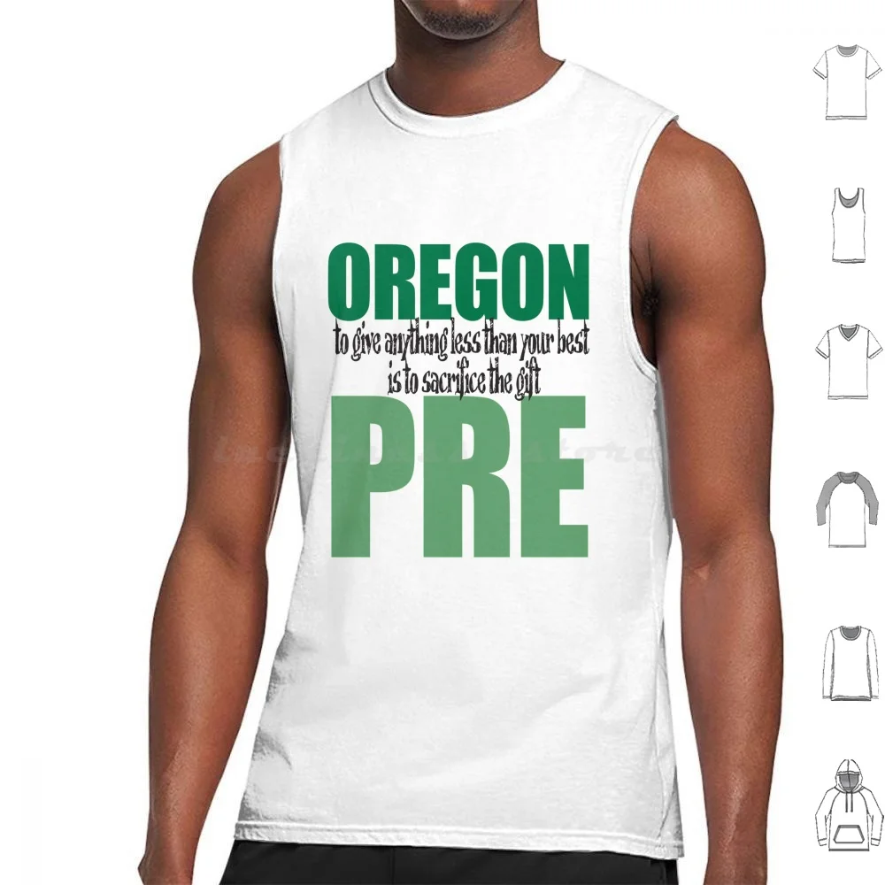 New Pre Shirt Tank Tops Print Cotton Running Pre Oregon Steve Prefontaine