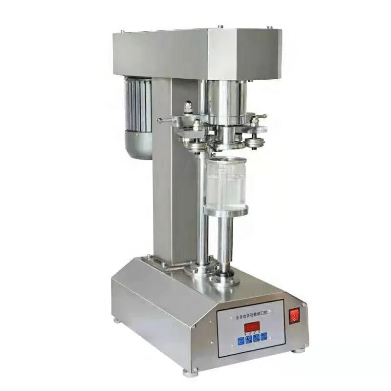 

Easy to open beverage lid Smart beverage Juice cup Soda machine Soda tin plastic Semi-automatic pet can sealing machine