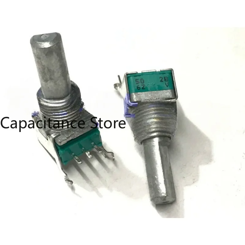 5PCS Precision Potentiometer RK09L Horizontal Single Gang B5K Power Amplifier Audio Volume  Shaft length 20