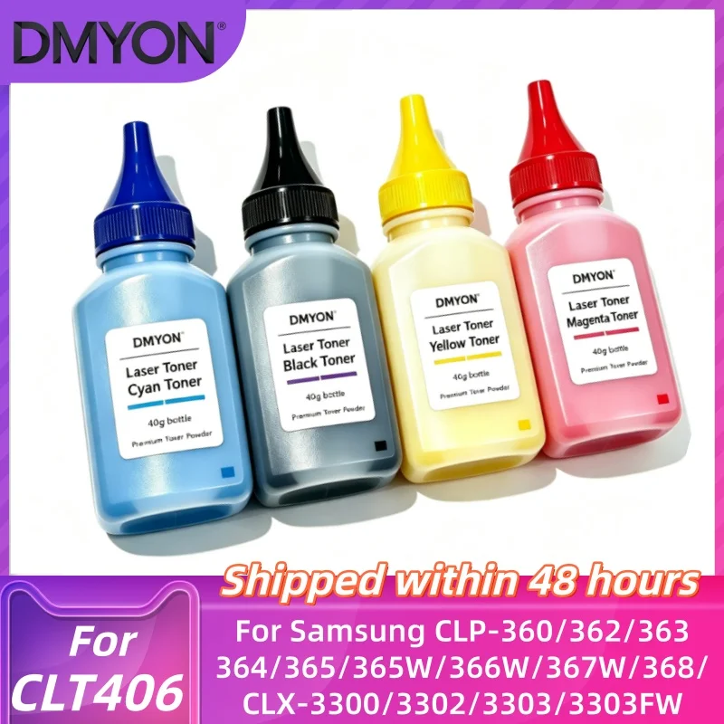 40g/pc CLT406 CLT-406S CLT 406 Toner powder For Samsung CLP360 CLP 365 C410W C460W C460FW CLX3305