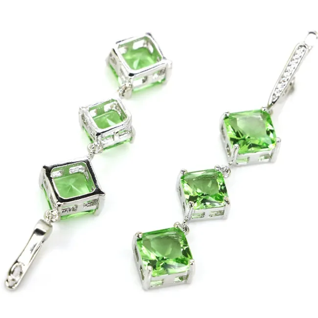 Buy 2 Get 1 Free Customized 925 SOLID STERLING SILVER Earrings Green Peridot London Blue Tsavorite Garnet Tourmaline Aquamarine