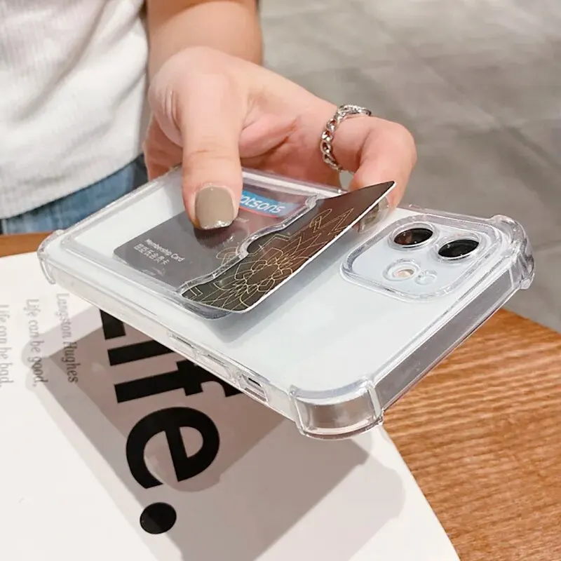 Neue Kartenhalter-Brieftaschenhülle für Samsung A54 A34 A14 A33 A52 A53 S23 S24 S22 Plus S21 FE A73 A72 A15 A25 A35 A55 5G Transparente Hülle – Detail 6