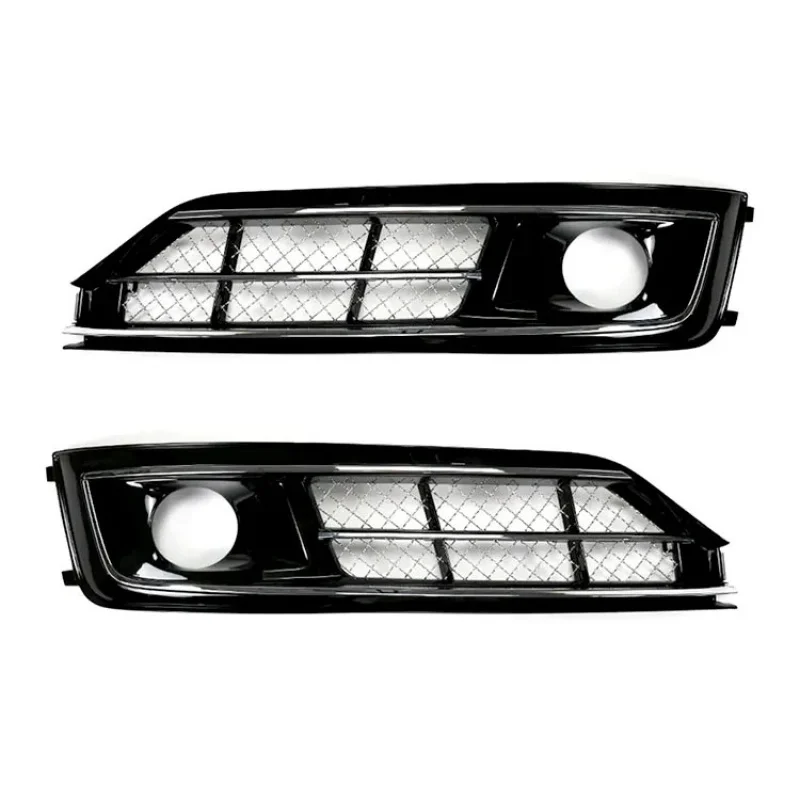 

ABS Car fog lamp grille black style fog lamp cover For A8L 2014-2017 4H0807679T 4H0807680T