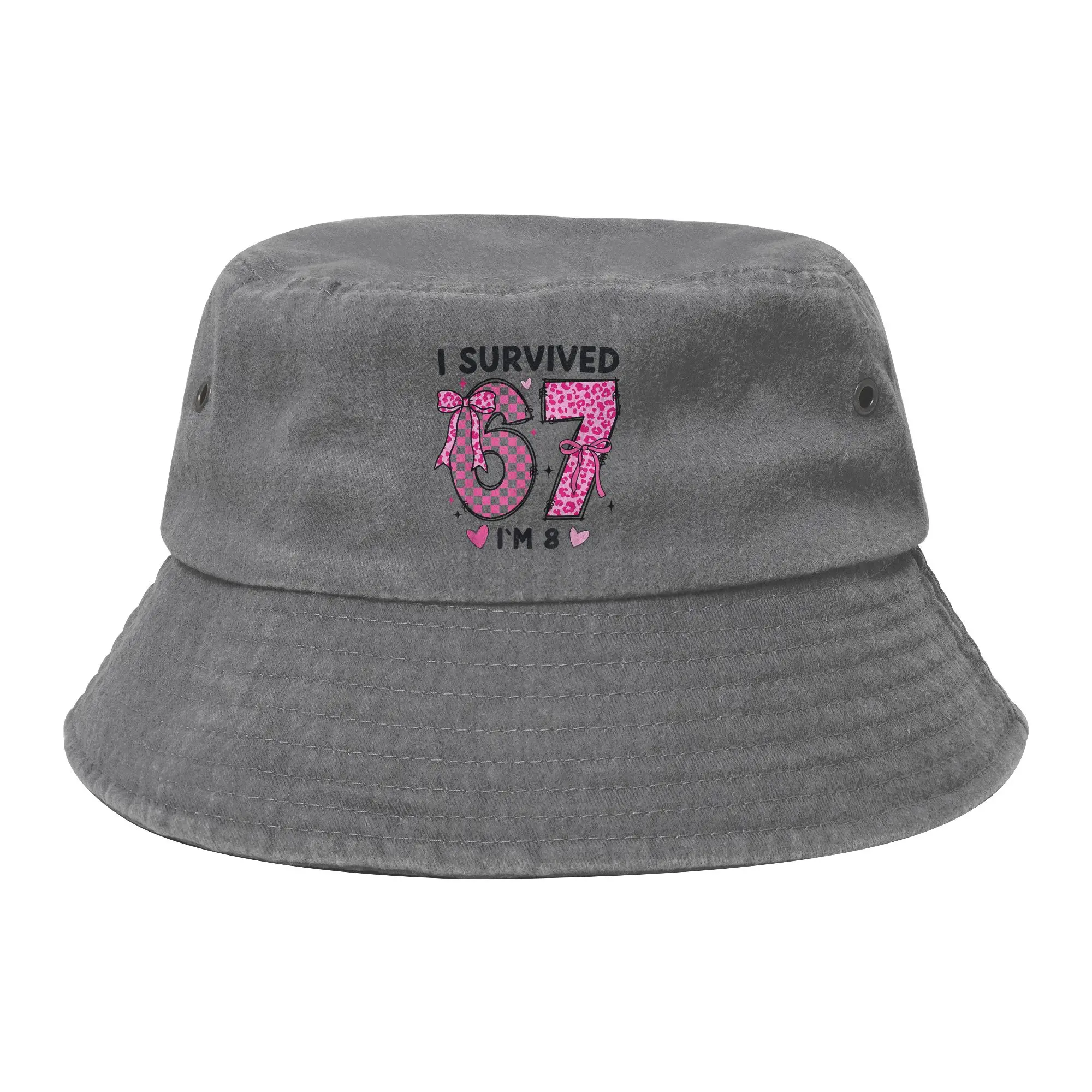 Chapeaux Bob en Coton et Denim Amusants Six Seven 67 Meme pour Femmes et Hommes, Décontractés pour les Vacances