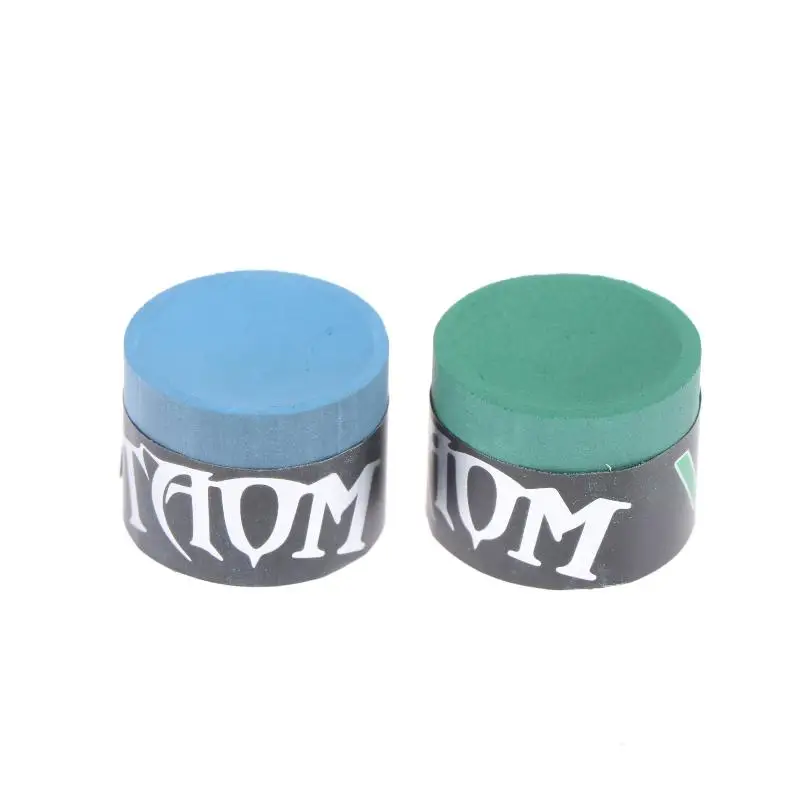 1Pc Con Scatola di immagazzinaggio Gessetti da biliardo antiscivolo Stecca da biliardo Gesso Snooker Facile polvere Gesso da biliardo Accessori per piscina