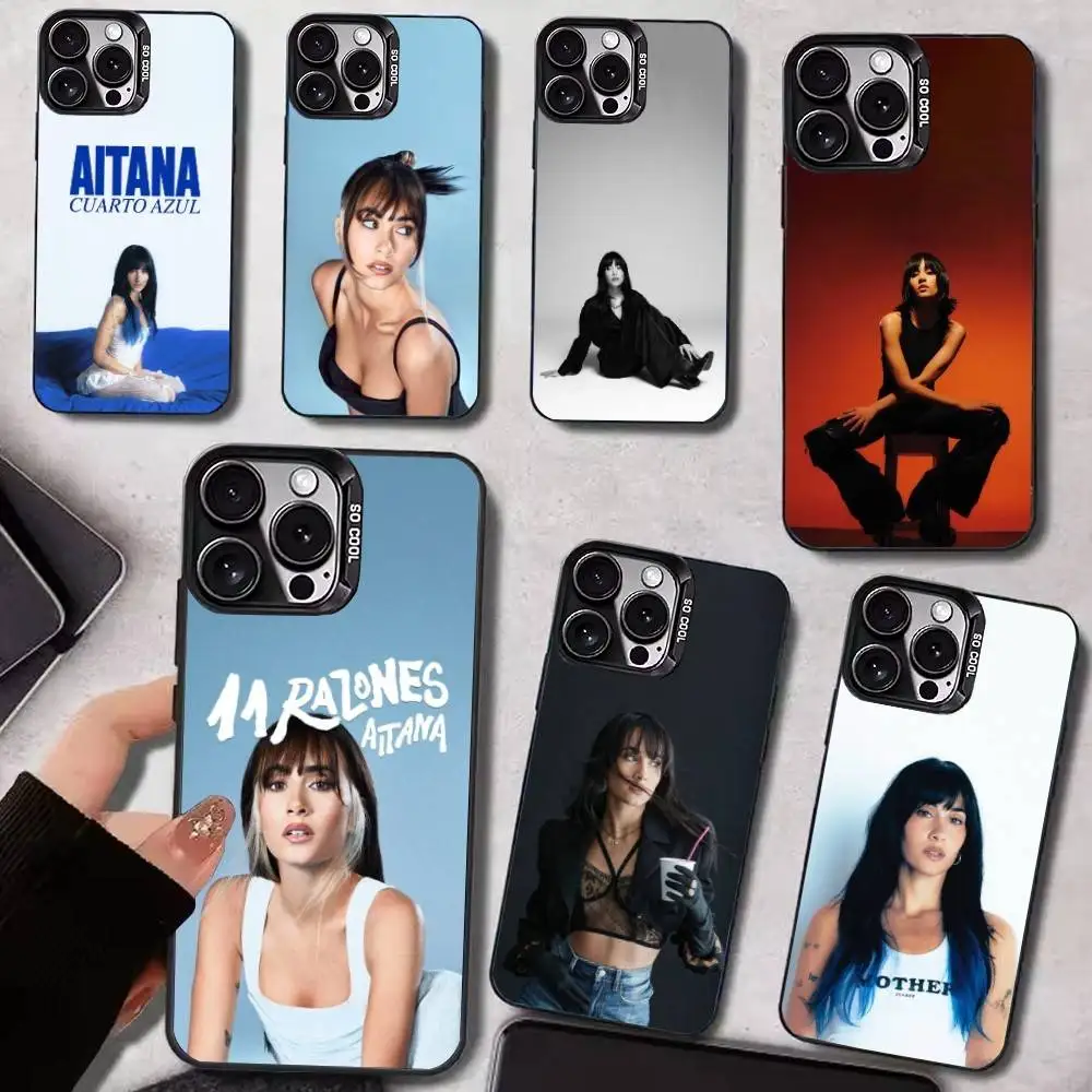 

POP Singer A-Aitana A-Alpha Phone Case For iPhone 17,16,15,14,13,12,11 Plus,Pro Max,Colored Silver Phone Case