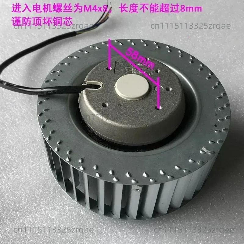 EM35S2-MF160*62 High Speed Precision Outer Rotor Motor High Airflow Low Noise Centrifugal Fan