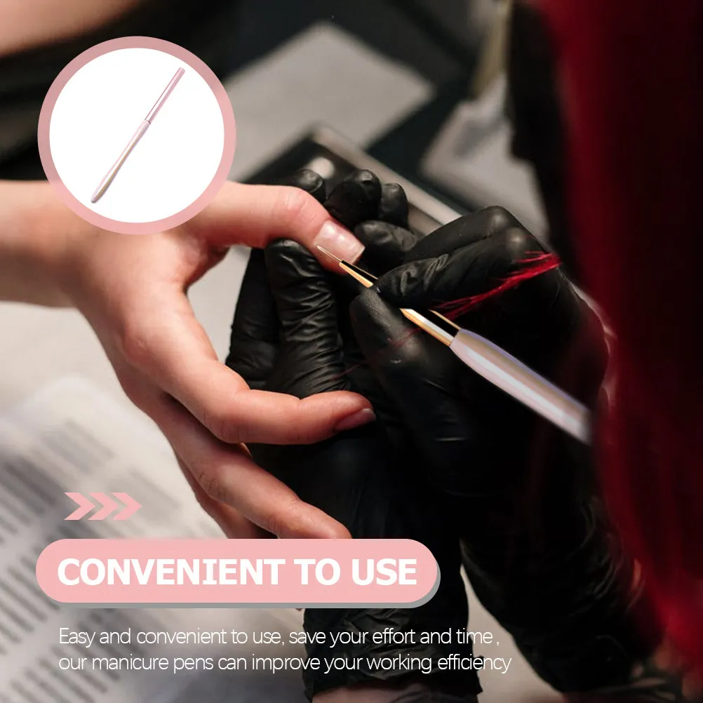 

Кисть-ручка для нейл-арта с нейлоновым наконечником, тонкая кисть для детализации, гладкое нанесение, инструмент для маникюра, ручка для рисования на ногтях, DIY-инструмент для дизайна ногтей