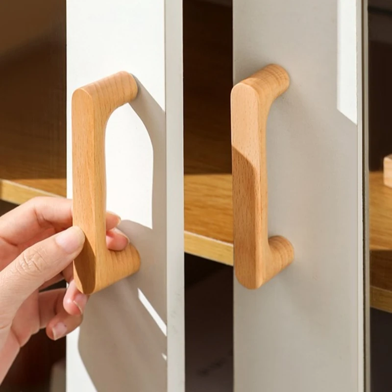 Nordische Holzmöbel T-Griffe aus Walnussholz, Schranktürgriffe, Schubladengriffe, Dekoration für Zimmermöbel, Möbelbeschläge – Detail 4