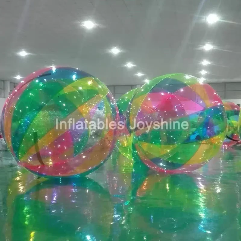 2 m PVC aufblasbarer Wasser-Walking-Ball, verschleißfestes Wasserspielzeug, Tanzball mit Reißverschluss für Schwimmbad im Freien