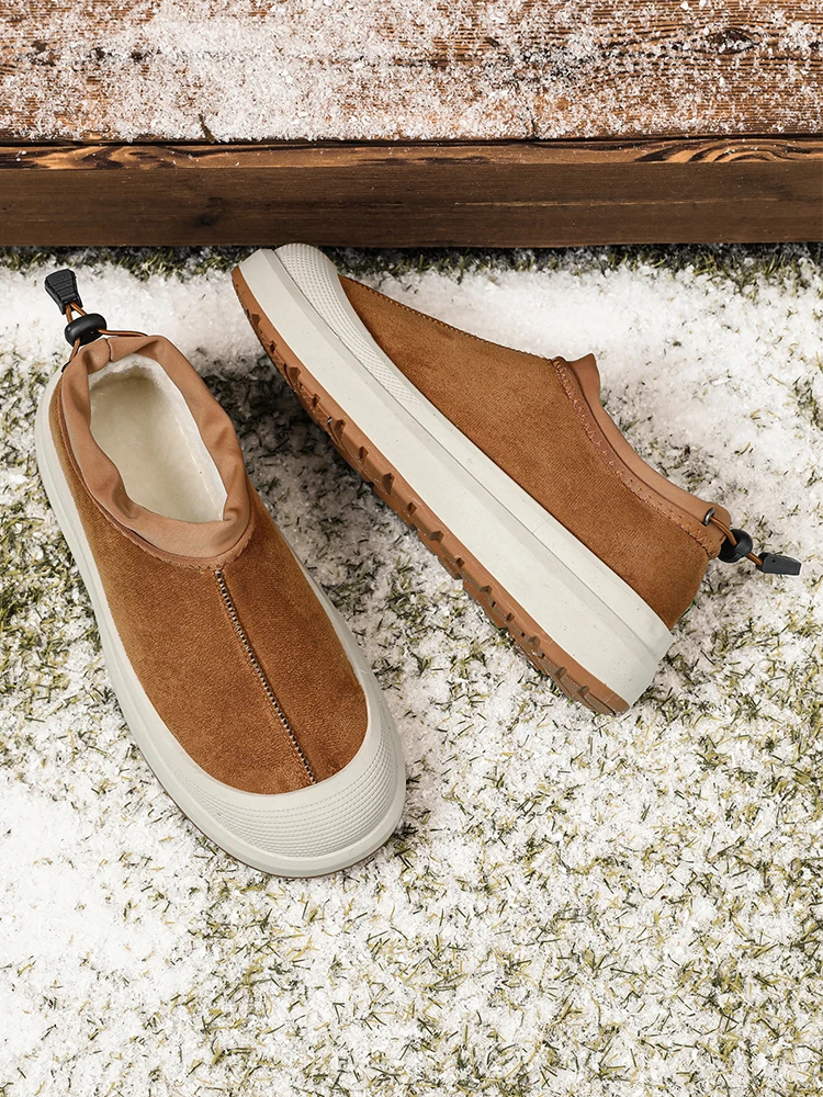 Biznesowy styl Old Money, modne i eleganckie, męskie zimowe buty śniegowce, antypoślizgowe i ciepłe, odpowiednie na codzienne wyjścia, minimalistyczne.