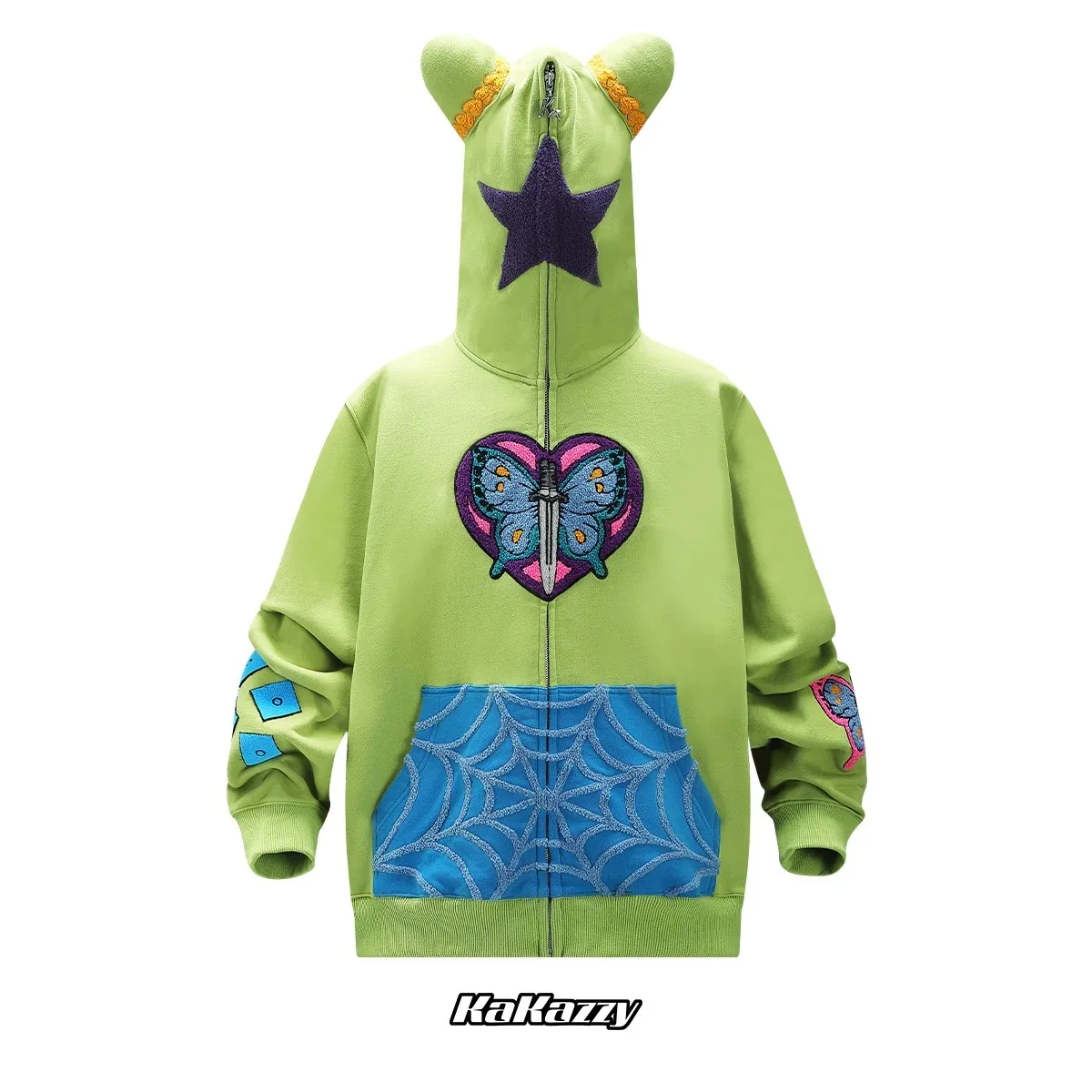 2026 Anime Kakaz Trendy Brand Full Pull Hoodie Jacket 3D Digital 