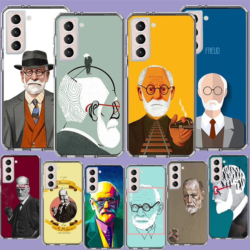 Funda de teléfono Sigmund Freud Founder of psychoansis para Galaxy A15, A25, A35, A55, Samsung A10, A20E, A30, A40, A50, A70, A11, A21S, A31, A41