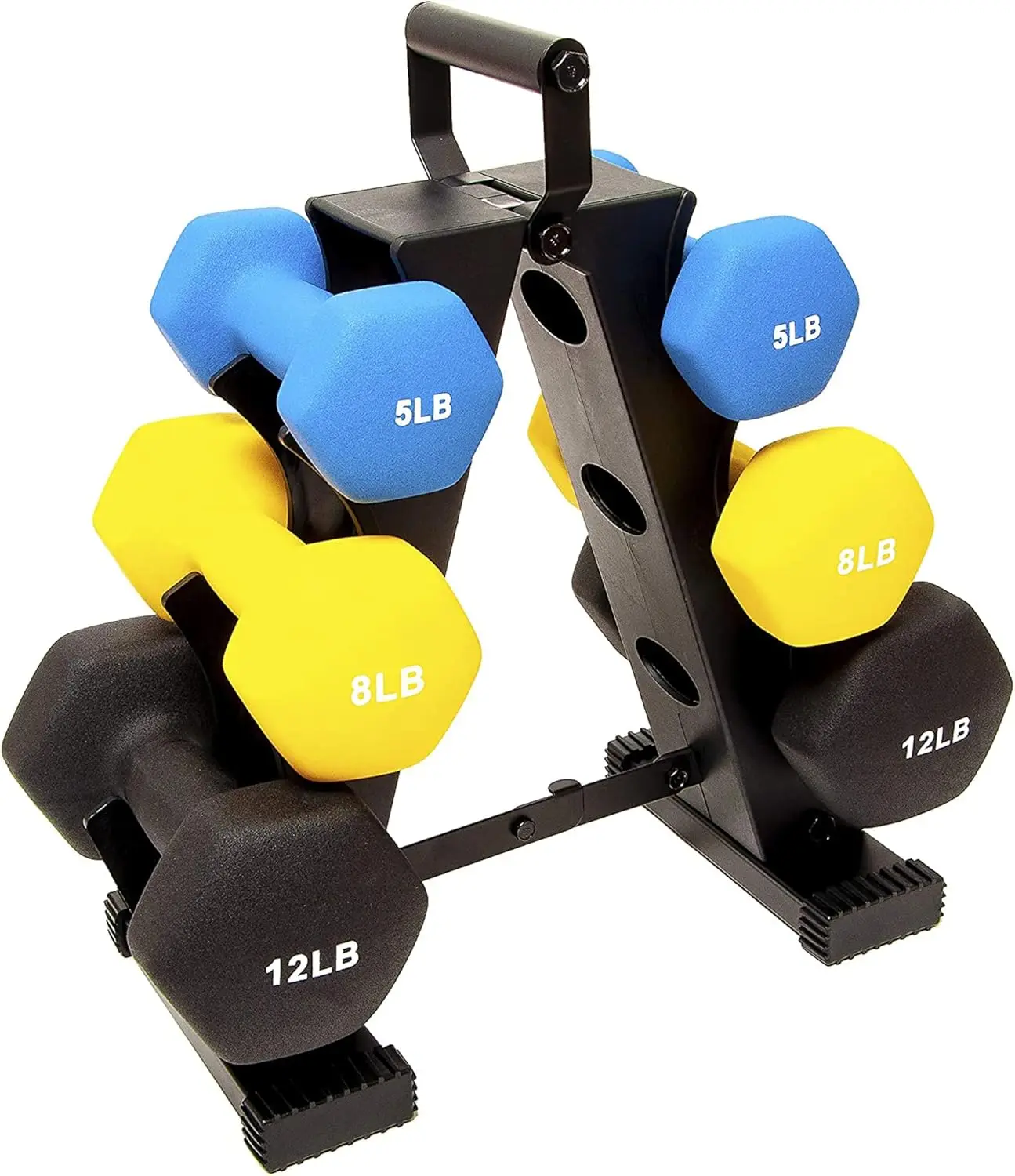 Hex Dumbbell Set with Rack for Home Workout, 100LB/150LB/200LB Options, Non-Slip Grip