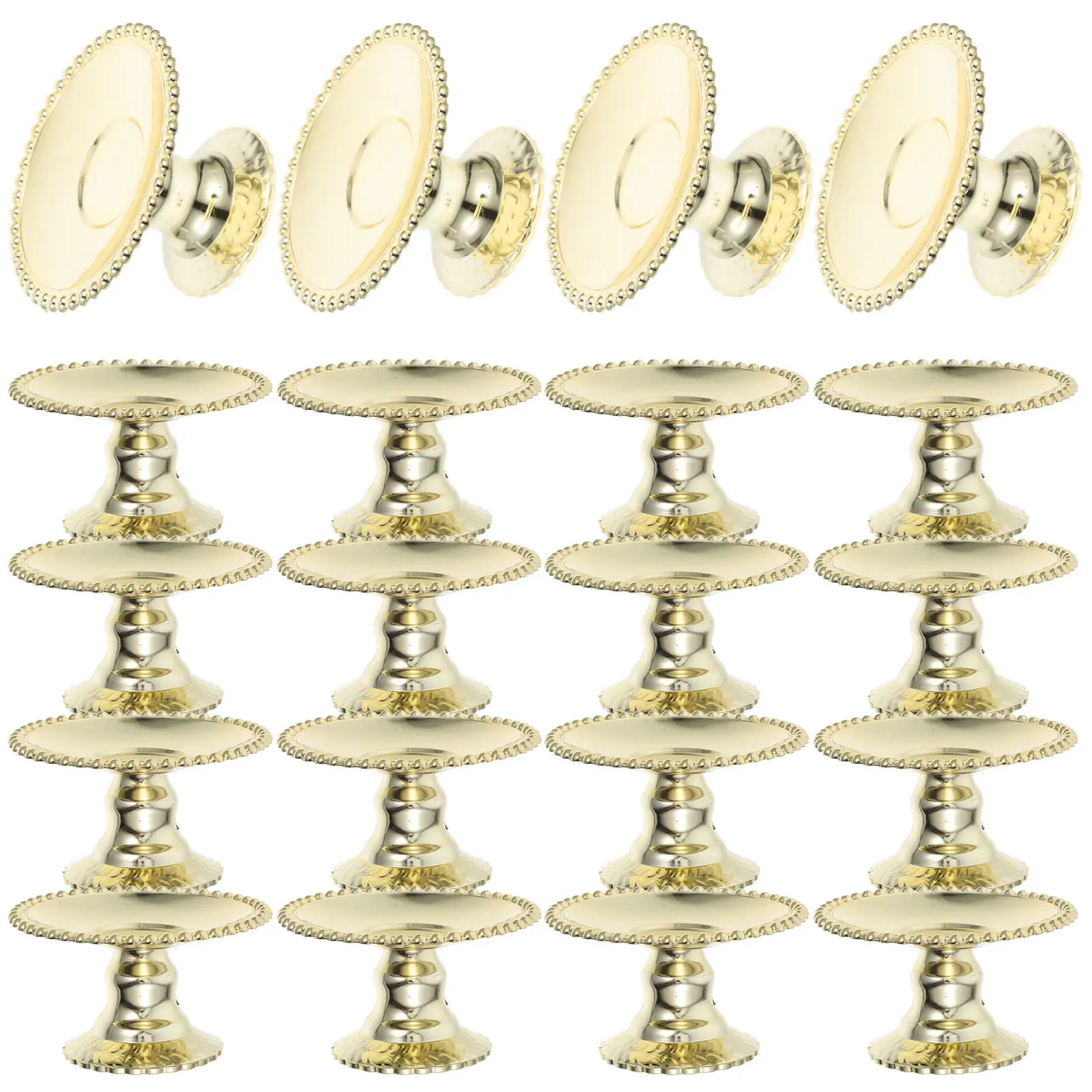 

Подставка для кексов на 24 шт., элегантная мини-тарелка для десертов, золотистый держатель для свадеб, дней рождения, праздничных мероприятий, сервировки стола