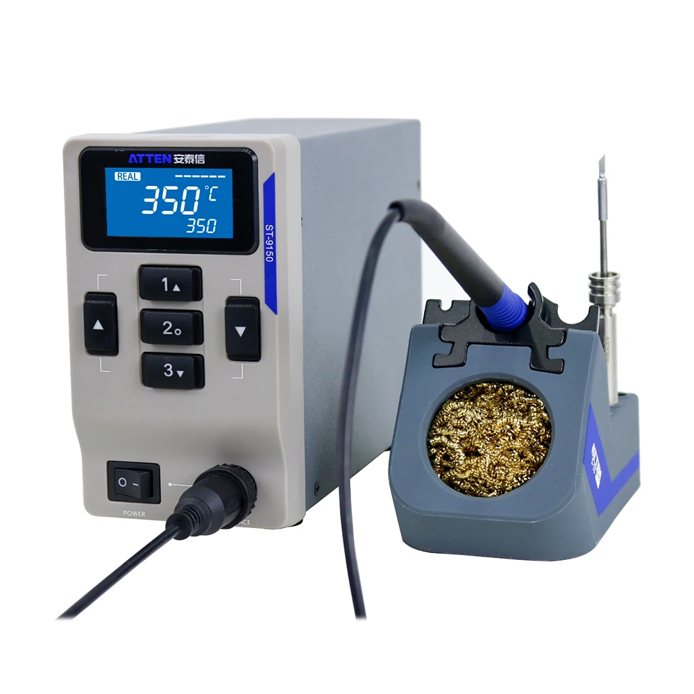 ATTEN MS-500 3-in-1 Repair System Hot Air Gun Soldering Station And Regulated Power Supply ST-862D ST-9150 APS22-5A BGA SMD PCB