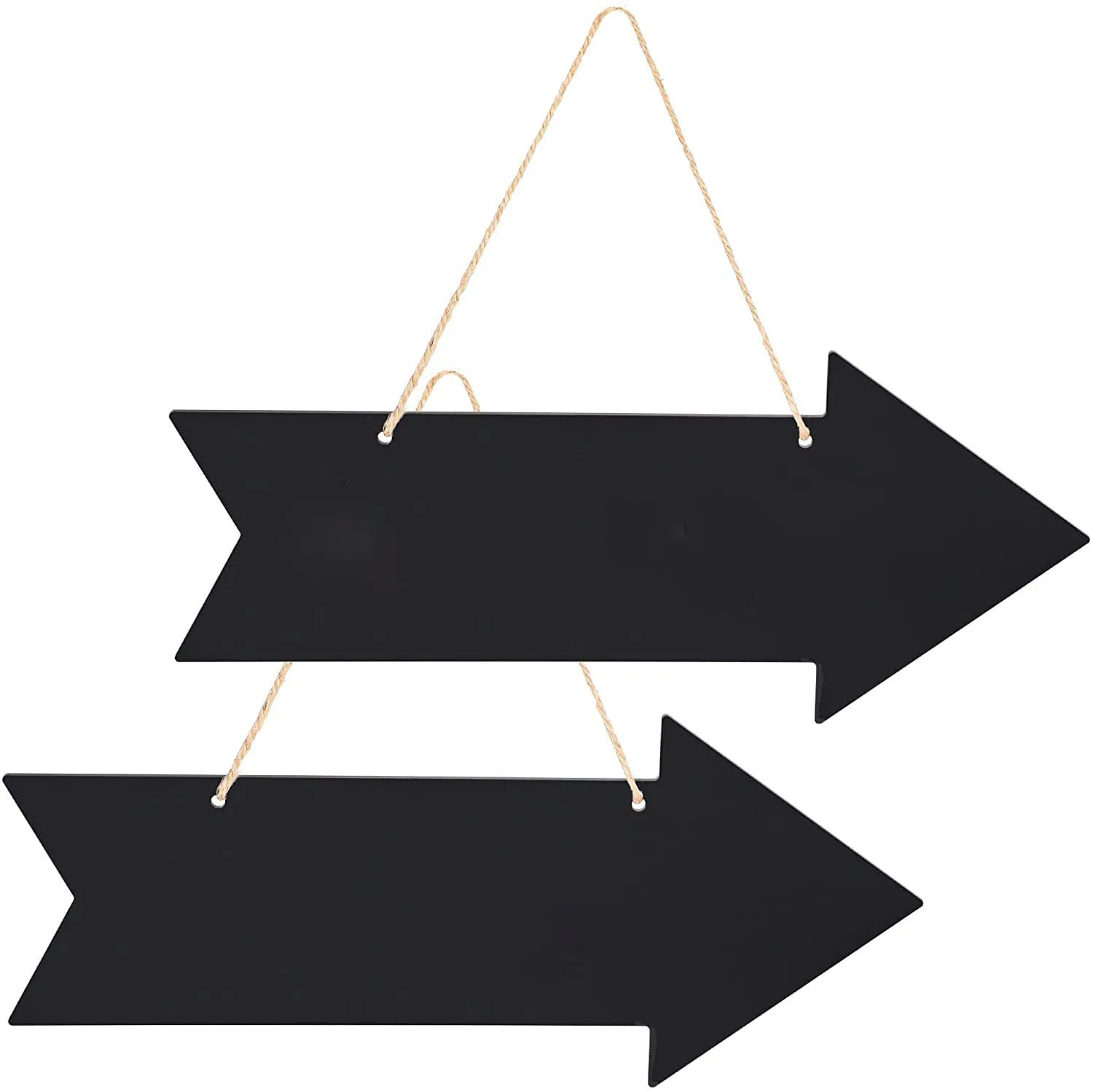 Acrylic Arrow Chalkboard Sign Directional Sign Blank Two Sided Hanging Blackboard Direction Sign for Ceremony Party Wedding Bar