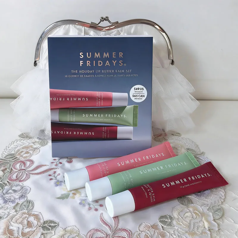 الصيف الجمعة ملمع الشفاه مرآة ترطيب الكرز الحلو النعناع الوردي السكر الشفاه بلسم مهرجان مجموعة زيت شفاف أحمر الشفاه ماكياج