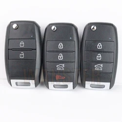 2 3 4 Bottons Car Key Fob Case Shell Housing per Kia KIA K2 K3 K5 Carens Cerato Forte Cadenza Car Flip Folding Key Shell