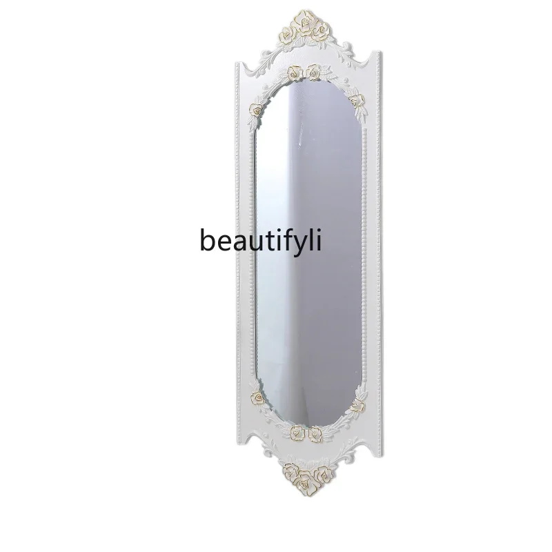 

xzEuropean retro fitting mirror wall hanging full body mirror clothing store beauty shop dressing room home use