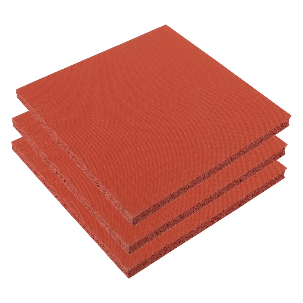 

3pcs Silicone Rubber Heat Press Pads Replacement Insulation Mats for Cutting Machine High Temp Anti Aging Foam Structure