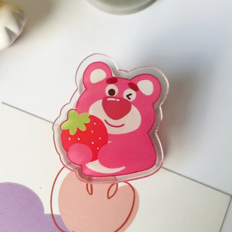 Disney Lotso Pp Clip Note Holder Seal Clip Clamp Organizer Pencil Decoration Office School Supplies Acrylic Cartoon Anime Clip