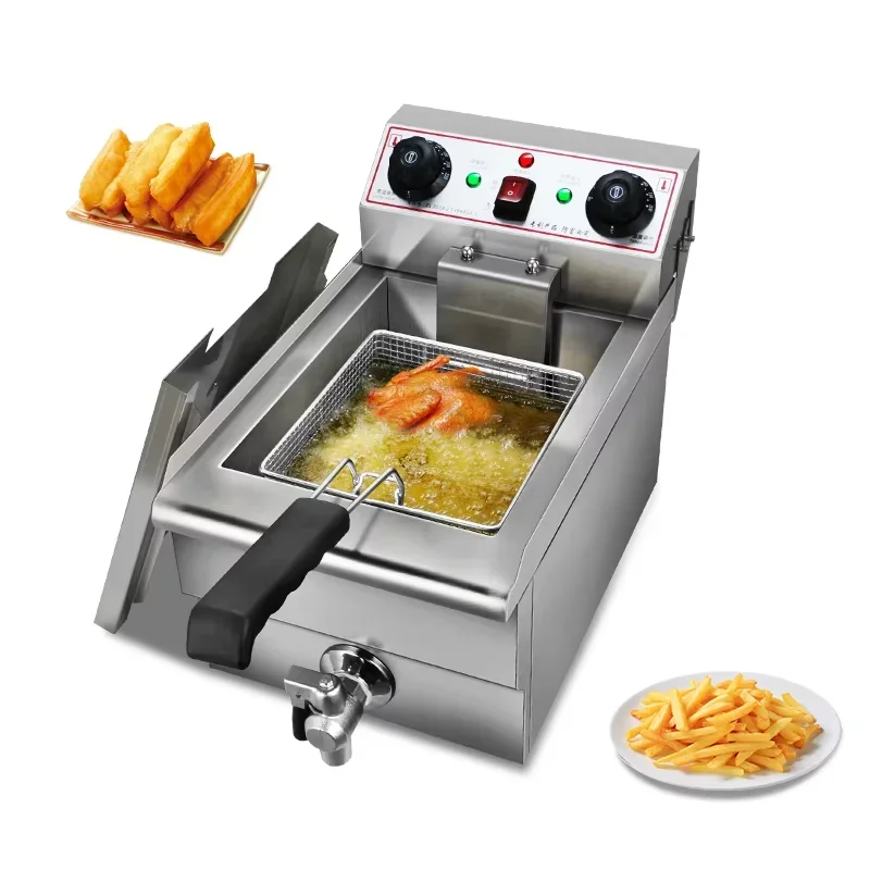 

High Quality CE Certificated Restaurant Counter Top Single Industrial Electric Deep Fryer 10L