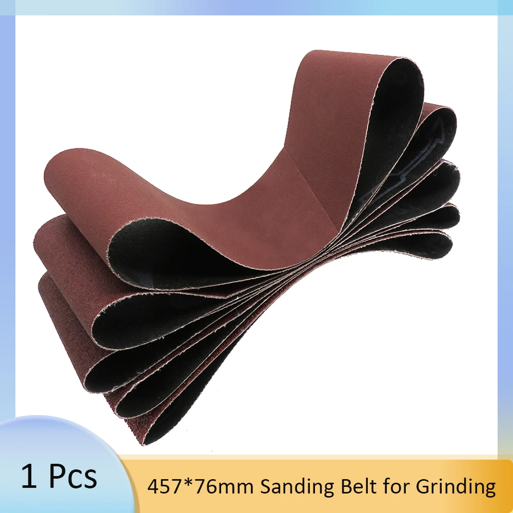 

457*76mm Aluminum Oxide Sanding Belts Assorted 60-400 Grits Abrasive Belts With Belt Cleaner for Belt Sander