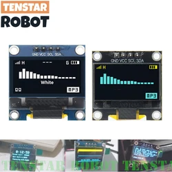 TENSTAR 0,96 cala OLED SSD1306 biały/niebieski/żółty 128X64 IIC I2C moduł wyświetlacza szeregowego 12864 płyta ekranu LCD