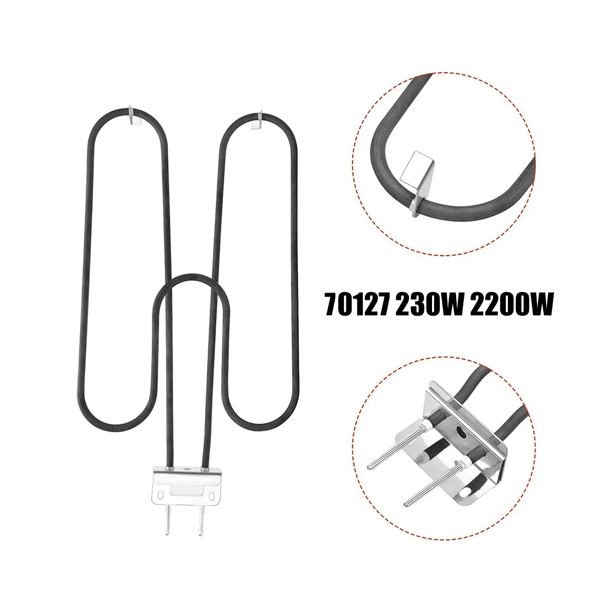 Imagem -06 - Peça de Reposição Bbq Grill Elementos de Aquecimento para Q240 Q2400 55020001 230v 2200w