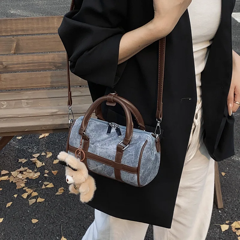 Nieuwe matte schoudertas voor dames, vintage kussen crossbody portemonnee, zachte kunstleren cilindertas voor dagelijks gebruik en daten ​