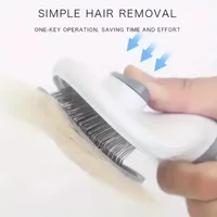Pet Dog Brush Cat Comb Self Cleaning Pet Hair Remover Brush For Dogs Cats Grooming Tools Pets Dematting Comb Dogs Accessories 3