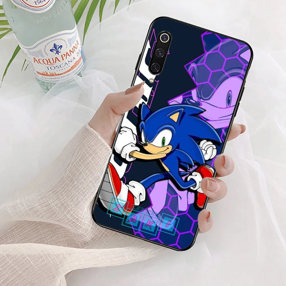 Anime Cartoon S-Sonics H-Hedgehogs Phone Case For Xiaomi Mi 5X 8 9 10 11 12 Lite Pro 10T PocoX3pro PocoM3 Note 10 Pro Lite