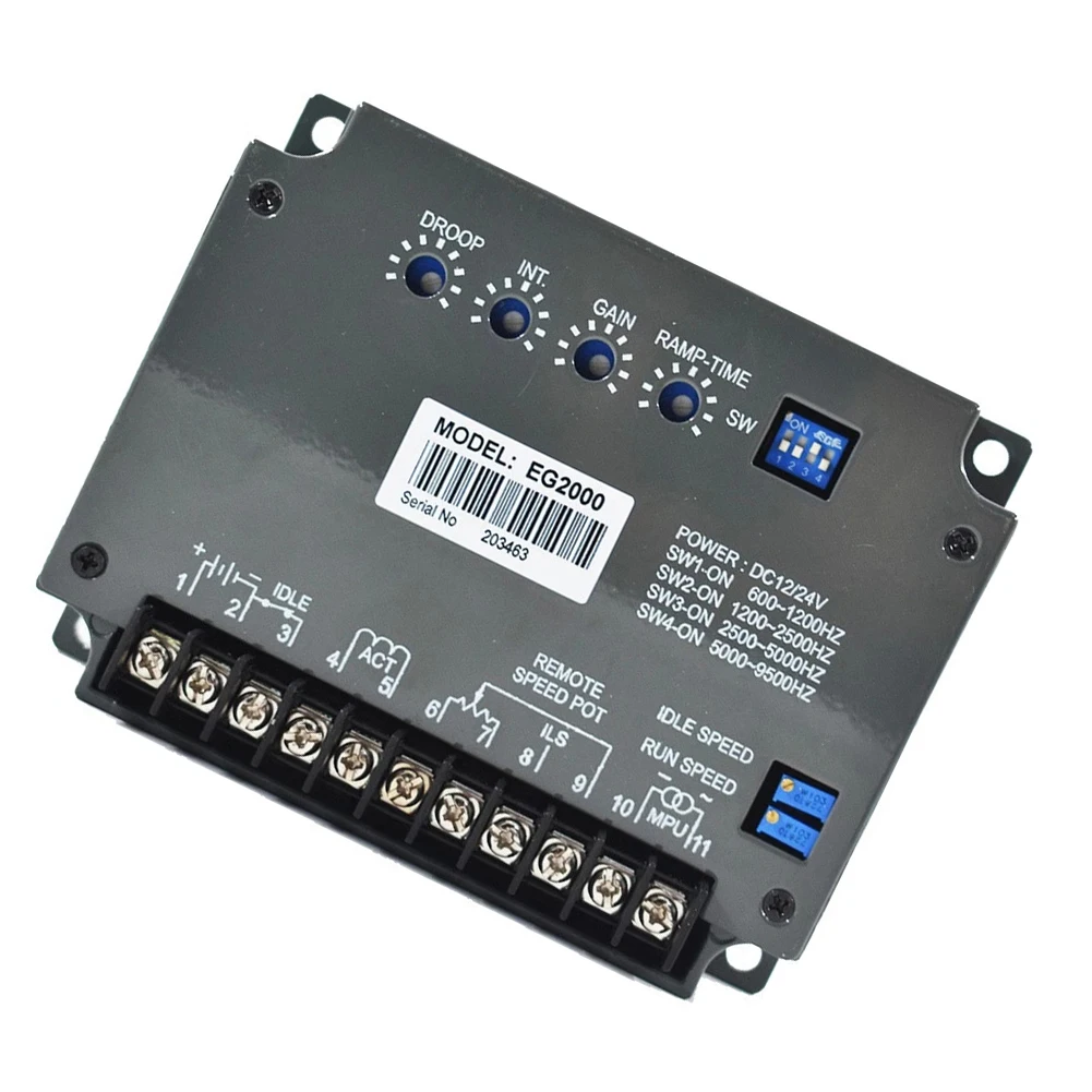 

EG2000 Electric Generator Speed Governor Compatible with Diesel Natural Gas Engines with PID Accuracy and Idle Speed