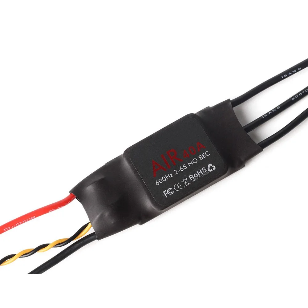 T-MOTOR ESC Air 40A (2-6S 600HZ NO BEC) Brushless Motor Electronic Speed Controller for Multicopter