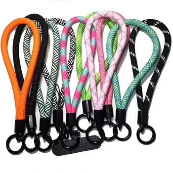 Phone Lanyard Wrist Strap Woven Phone Lanyard Creative Keychain Hanging Rope Anti-lost…