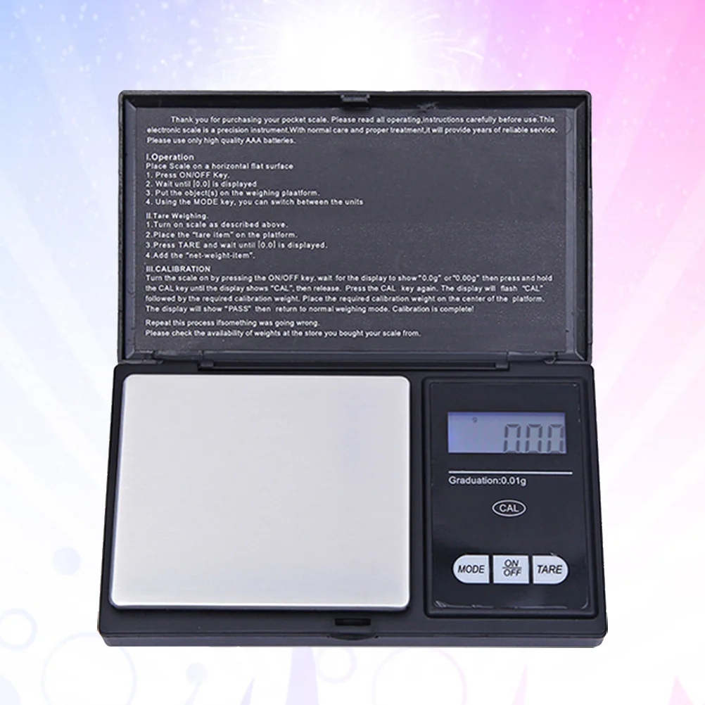 Miniature Electronic Jewelry Scale 500G/01G High Precision Jewelry Scale Balance Electronic Digital Packet Scale