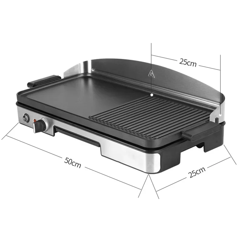 Griddle Elektromos griddle teppanyaki Kereskedelmi utazó háztartási Rácsos Vagdalt gépi asztali griddle Koreai Megsüt Pán