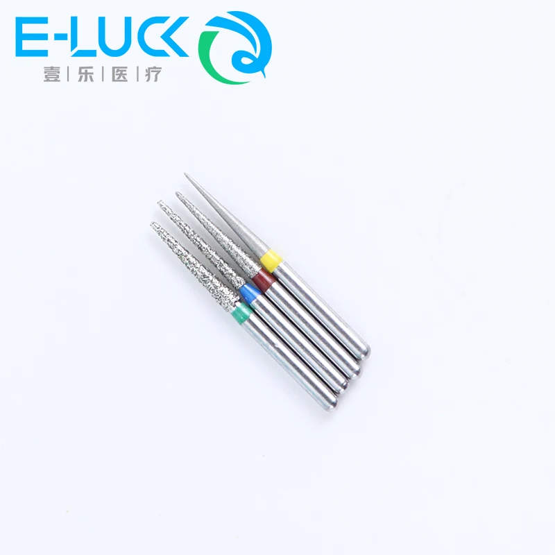 5Pcs TC/CR Series Dental Diamond Burs FG 1.6มม.ทันตแพทย์ขัดและบดฟันเครื่องมือสำหรับ speed Handpieces