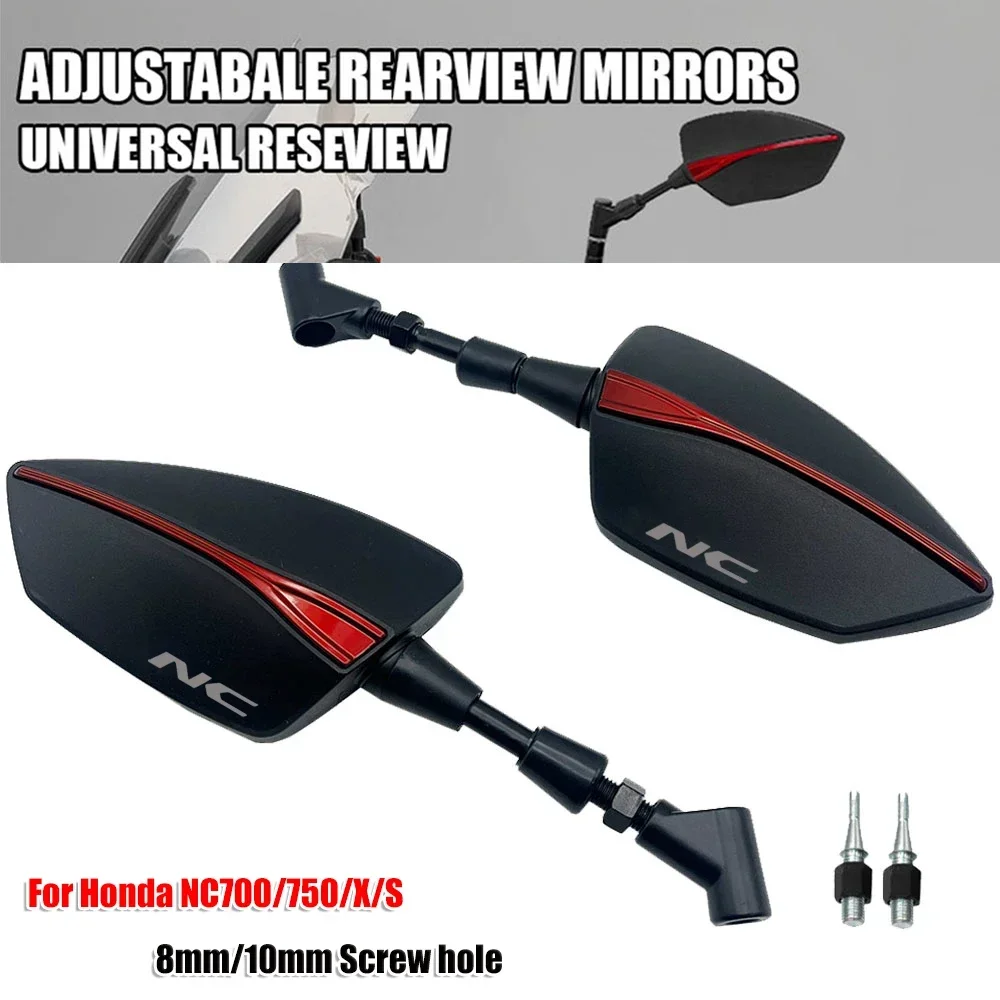 

For Honda NC700 NC700S NC700X NC750 NC750X NC750S NC 750 X 700 S 750X 750S 700S 700X Side Mirror Rearview Mirrors Accessories