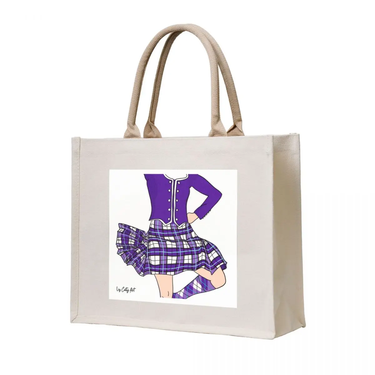 

Highland Dancer Deep Purple Tote Bag Woman shopper bag shopper bags Lady bag