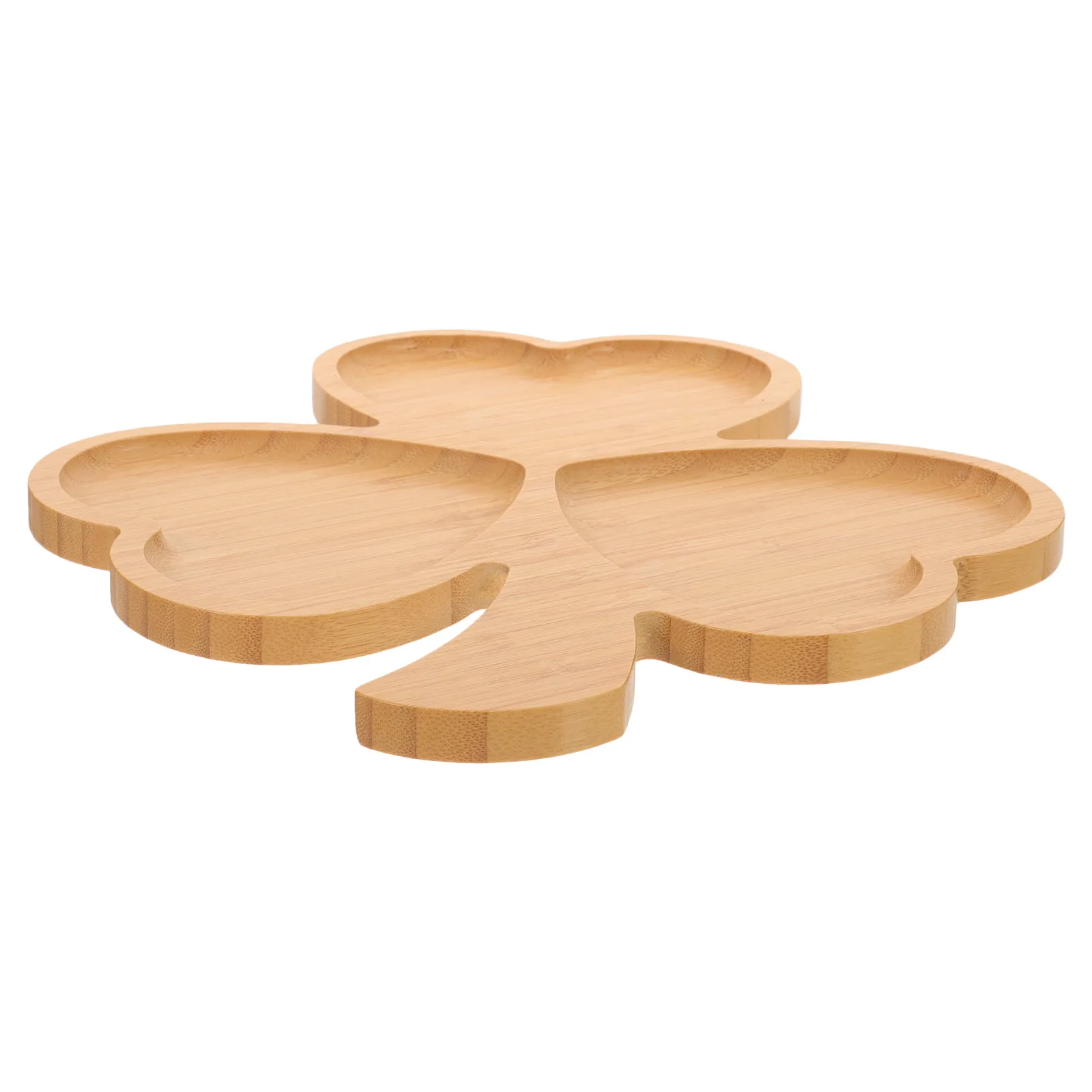 

Bamboo Fruit Tray 32x30cm Easy Clean Store Dessert Plate Salad Cookie Holder Party Wedding Christmas Thanksgiving