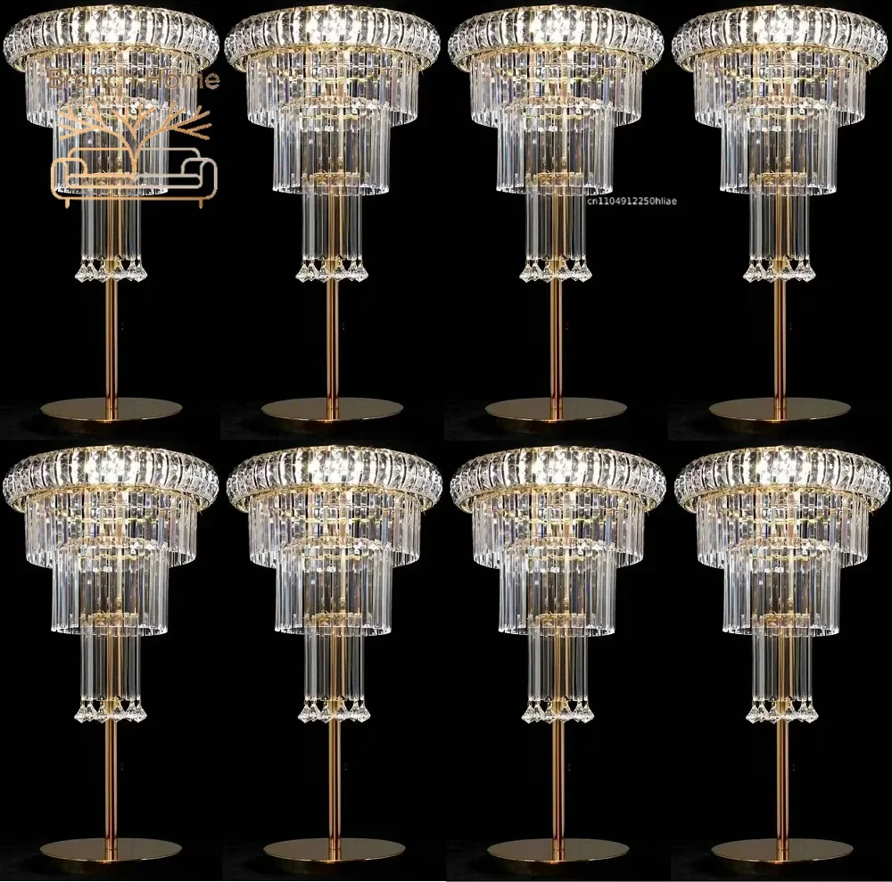 2/6/8/10pcs illuminated acrylic vase wedding decoration table center piece Canderabra birthday party vase holder home decoration