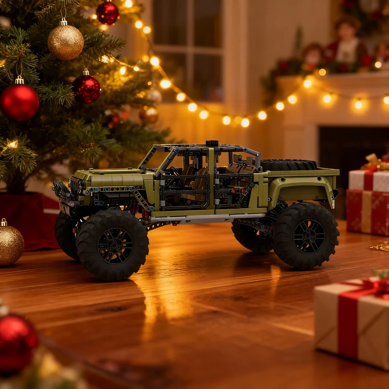 1855pcs MOC C - Jeepes Wranglered Bruiser Conversion Technical Model Building Blocks Architecture Toy Christmas Gifts Education