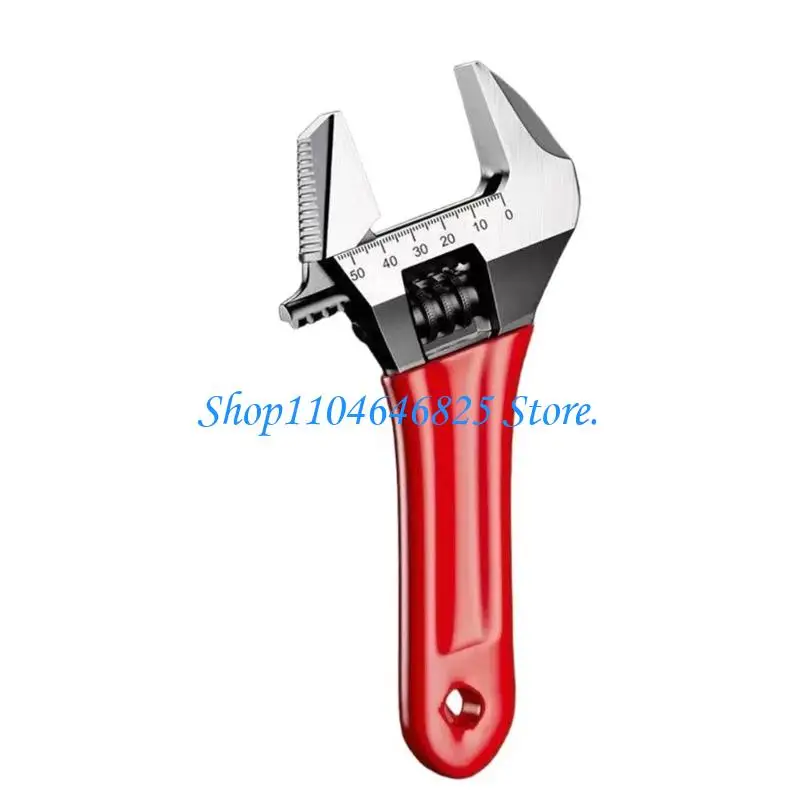 Wide Jaw Adjustable Wrench for Bathroom Fixtures and Home Repair Hand Tool