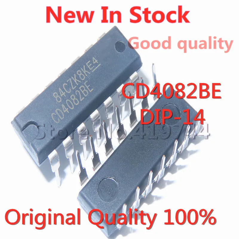 5PCS/LOT CD4082BE CD4082 DIP-14 Dual 4-input terminal AND gate In Stock NEW original IC