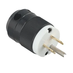 Heavy Duty Plug Industrial Plug Workshop Male Replacement 125V 1PC Fuses & Links NEMA 5-15P Nylon Straight Blade