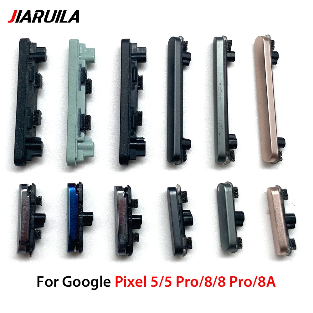 Nouveau pour Google Pixel 5/5 Pro/8/8 Pro/8A bouton de Volume latéral + bouton marche/arrêt jeu de clés pièce de rechange